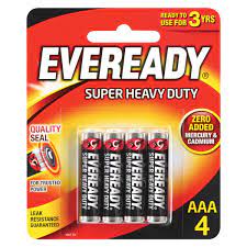 Everready AAA Batteries 4pk